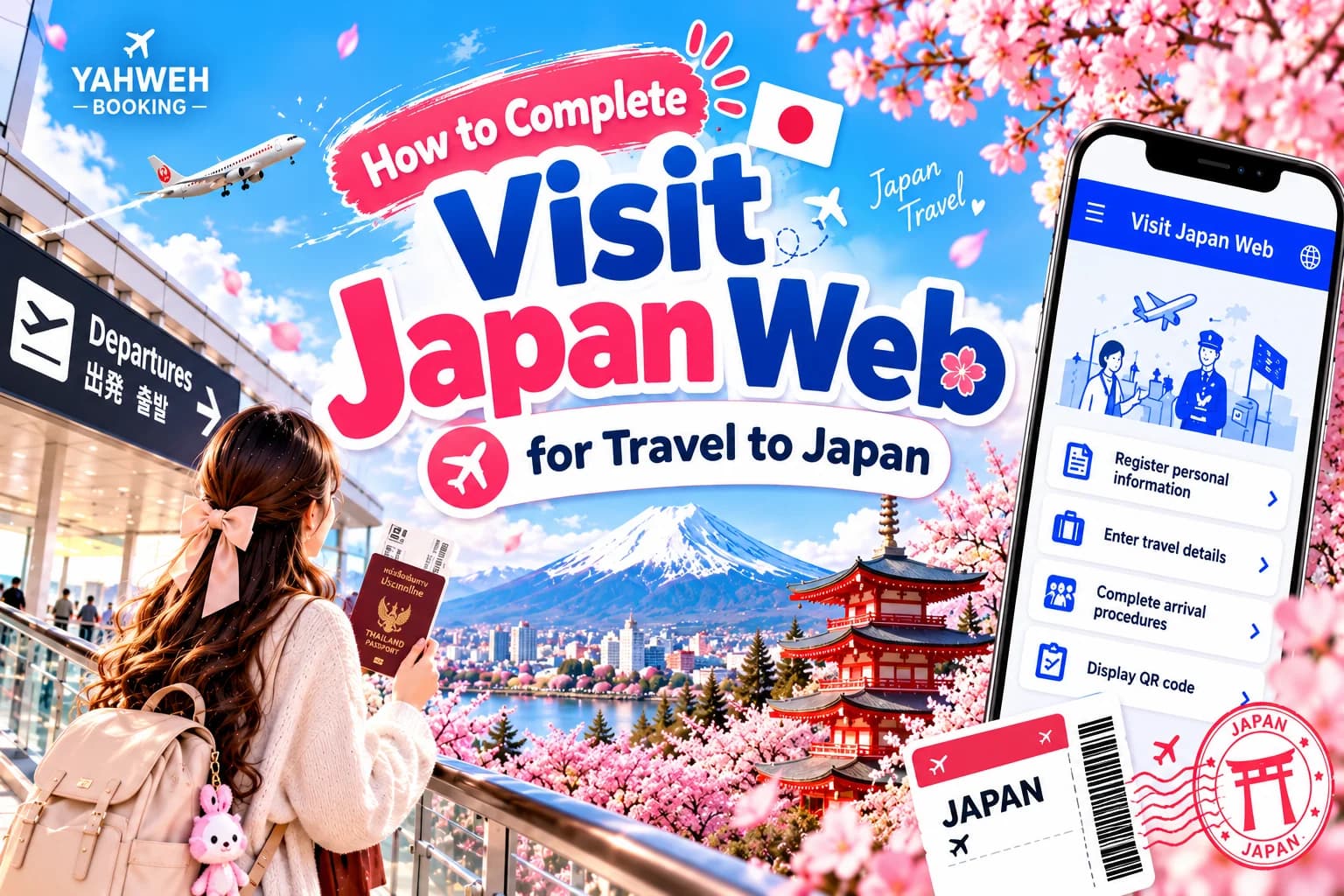 How to Complete Visit Japan Web for Travel to Japan | Yahweh Booking