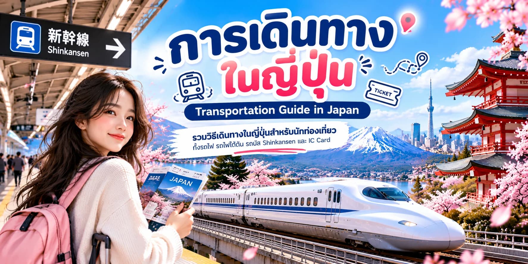 การเดินทางในญี่ปุ่น | รถไฟ Shinkansen และ IC Card | Yahweh Booking